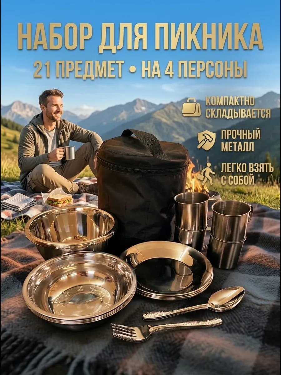 Посуда туристическая походная