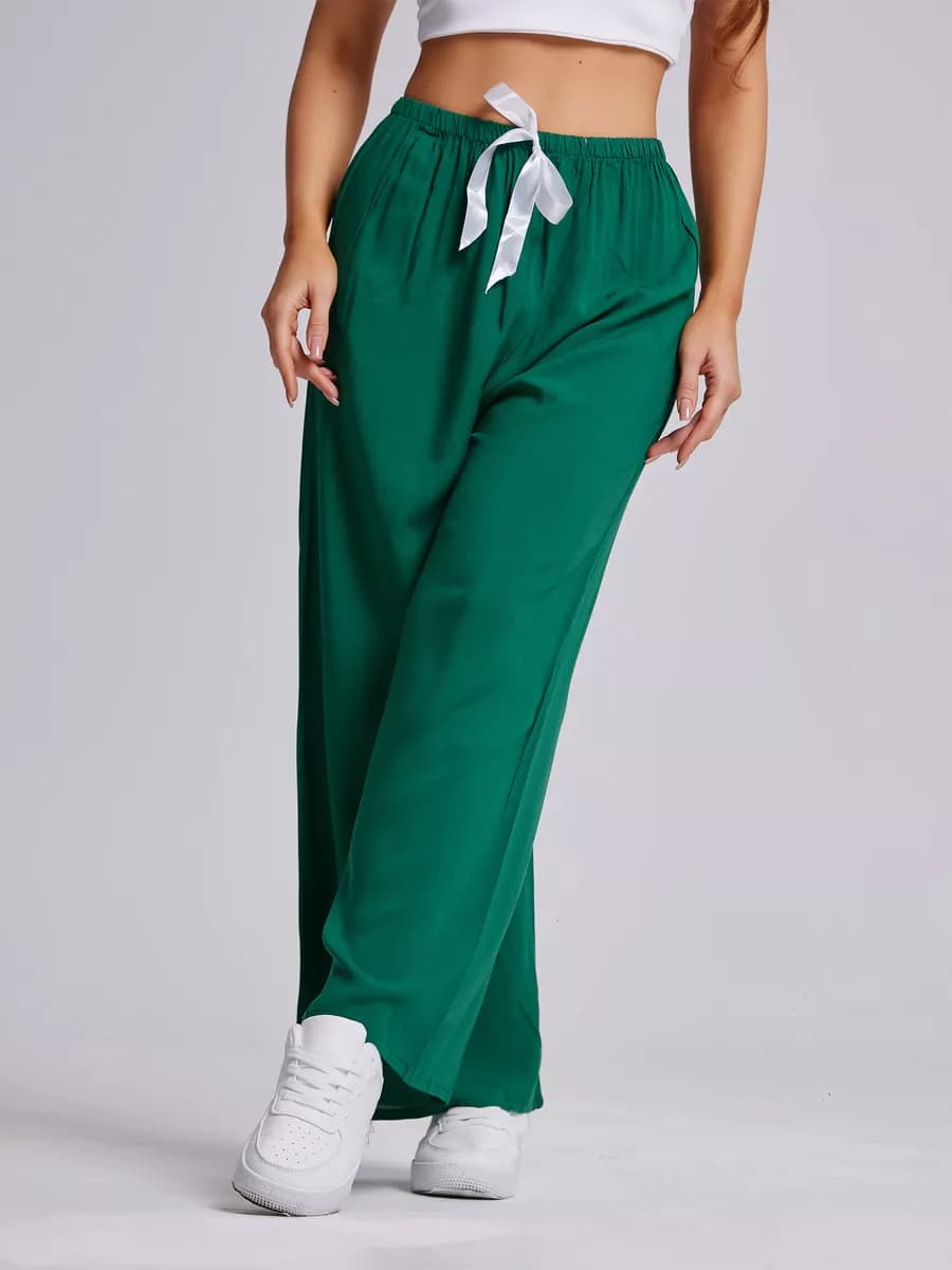 Брюки домашние женские, штаны прямые - фото 1