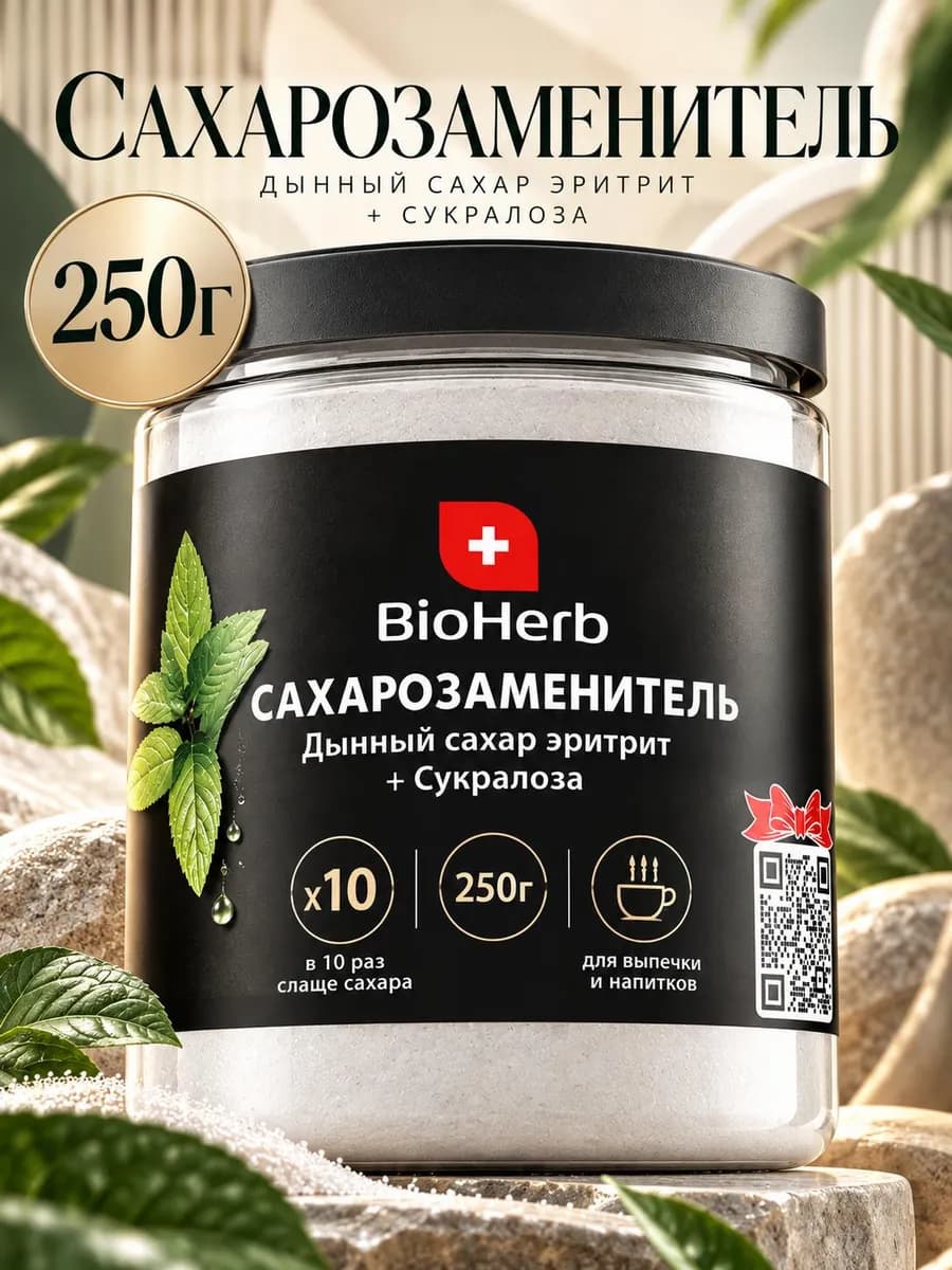 Сахарозаменитель сукралоза и эритрит для кето 250г