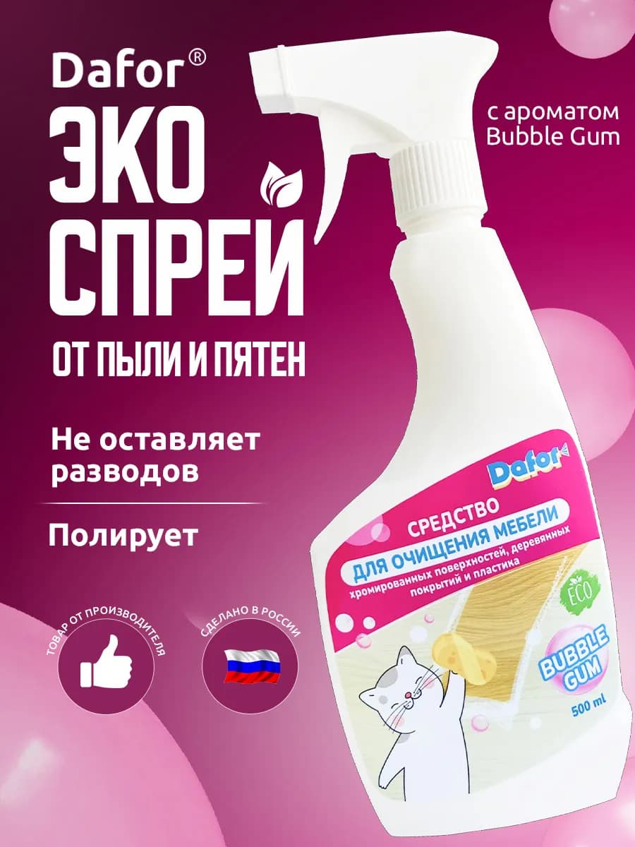 Антипыль для мебели спрей чистящее средство от пыли пятен