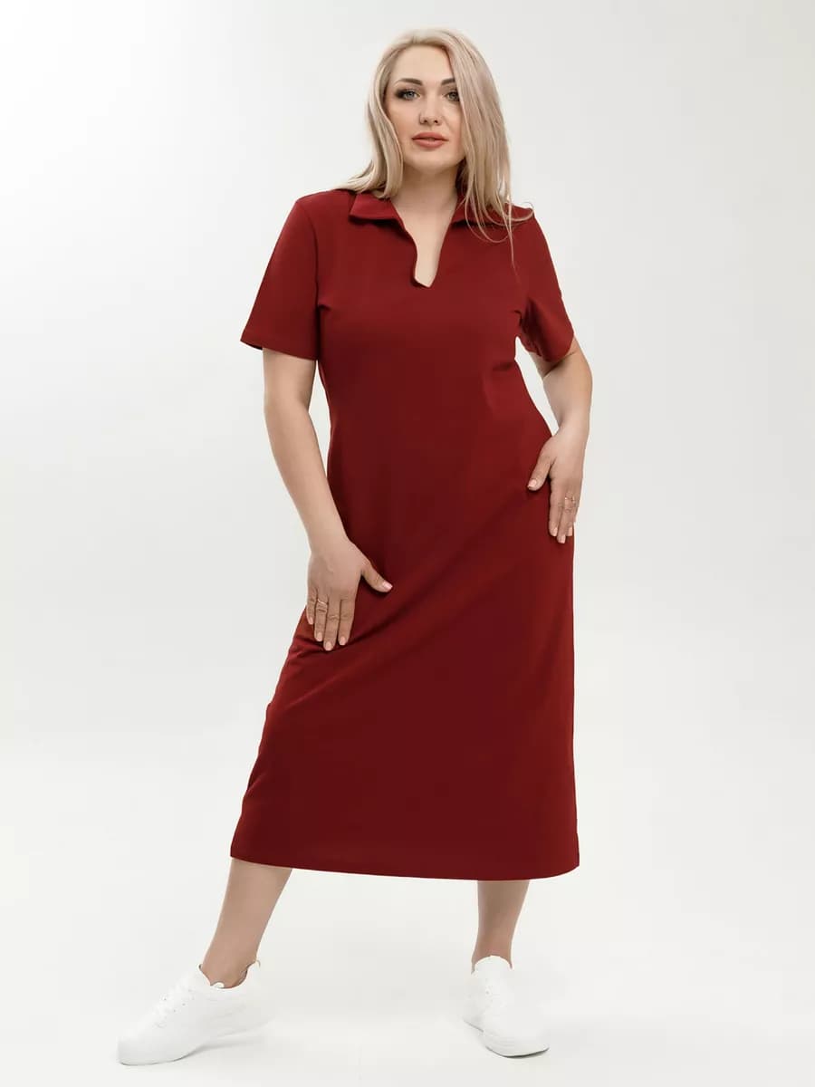 Платье поло домашнее длинное домашнее