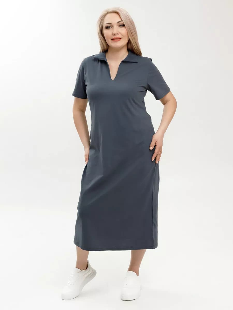 Платье поло домашнее длинное спортивное