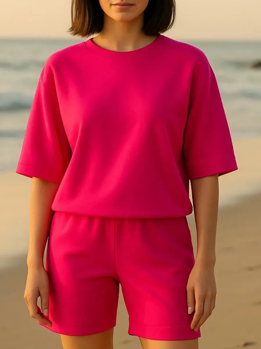 Костюм с шортами яркий домашний хлопковый