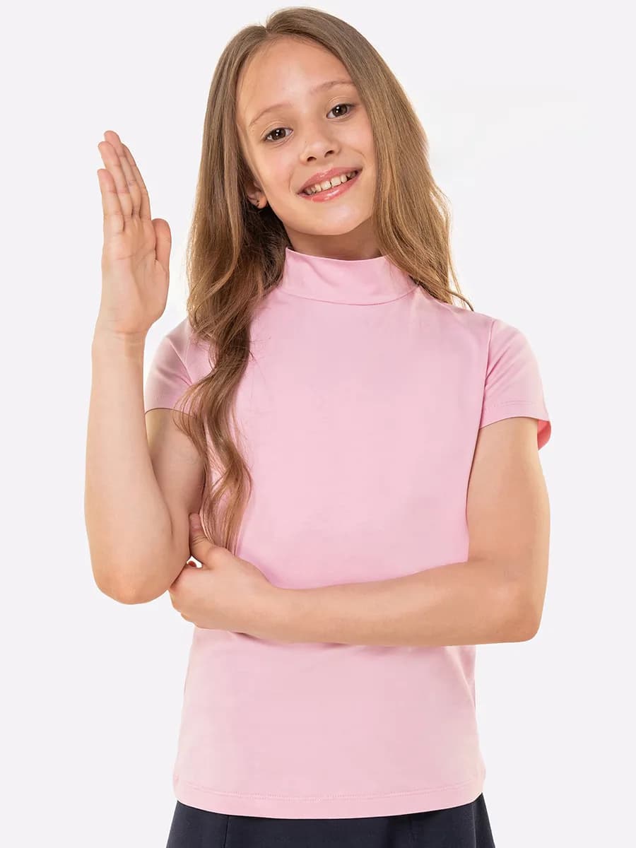 Водолазка с коротким рукавом школьная