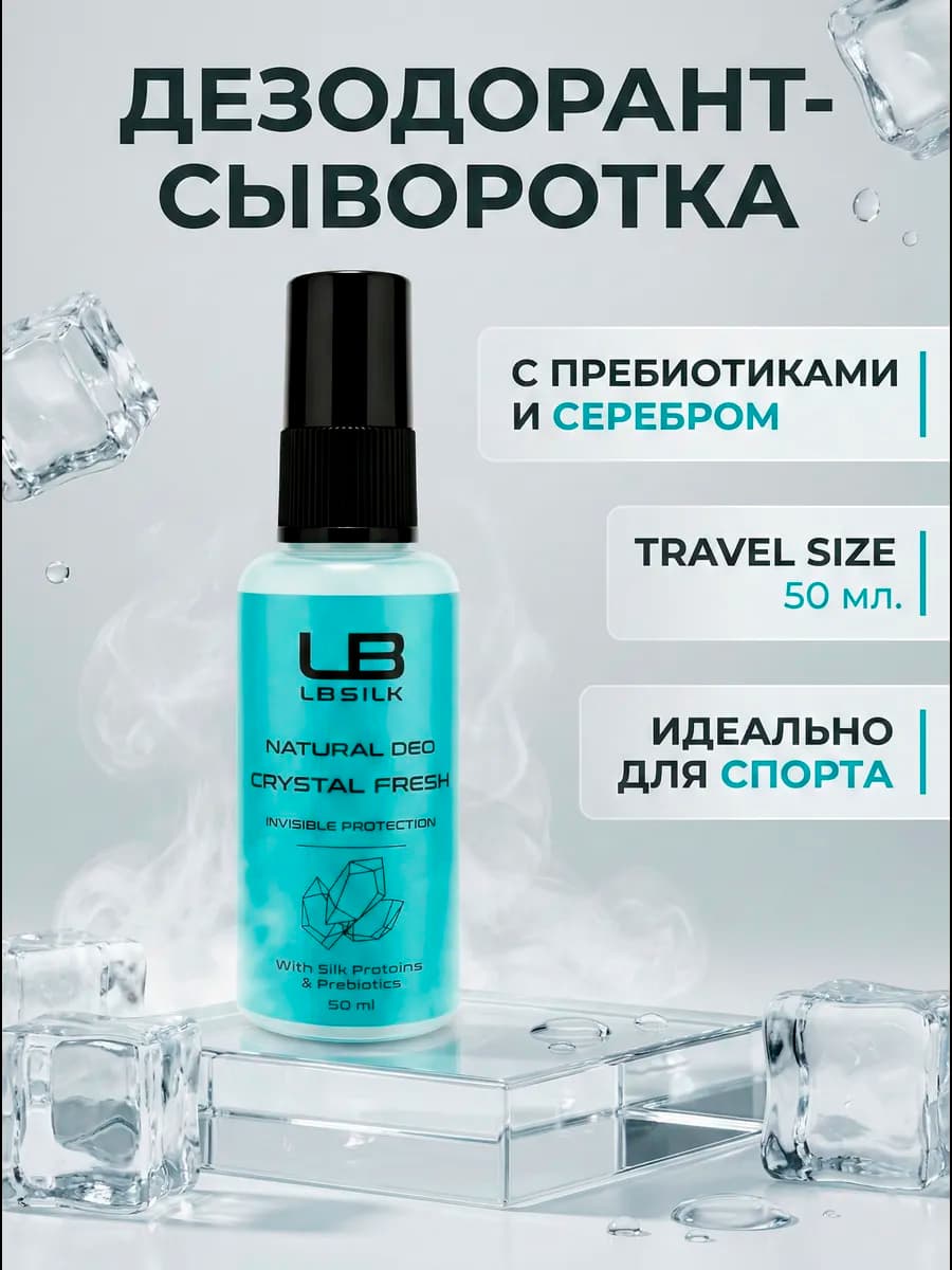 Дезодорант спрей от пота и запаха для тела и ног Мята