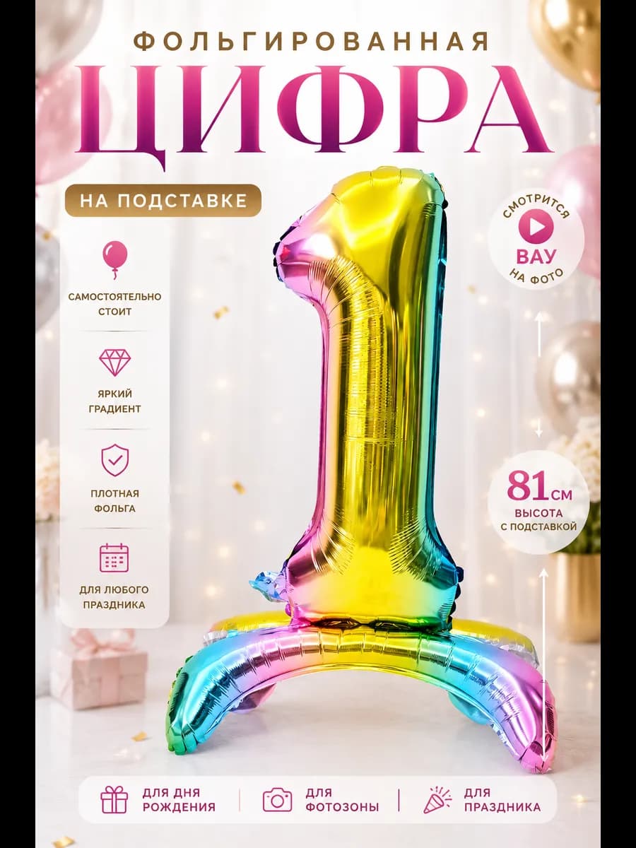 Воздушные шары цифра