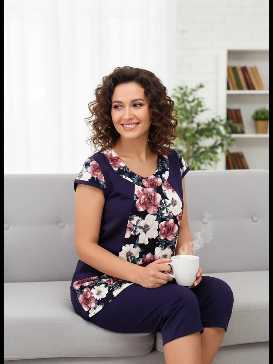 Домашний костюм с бриджами