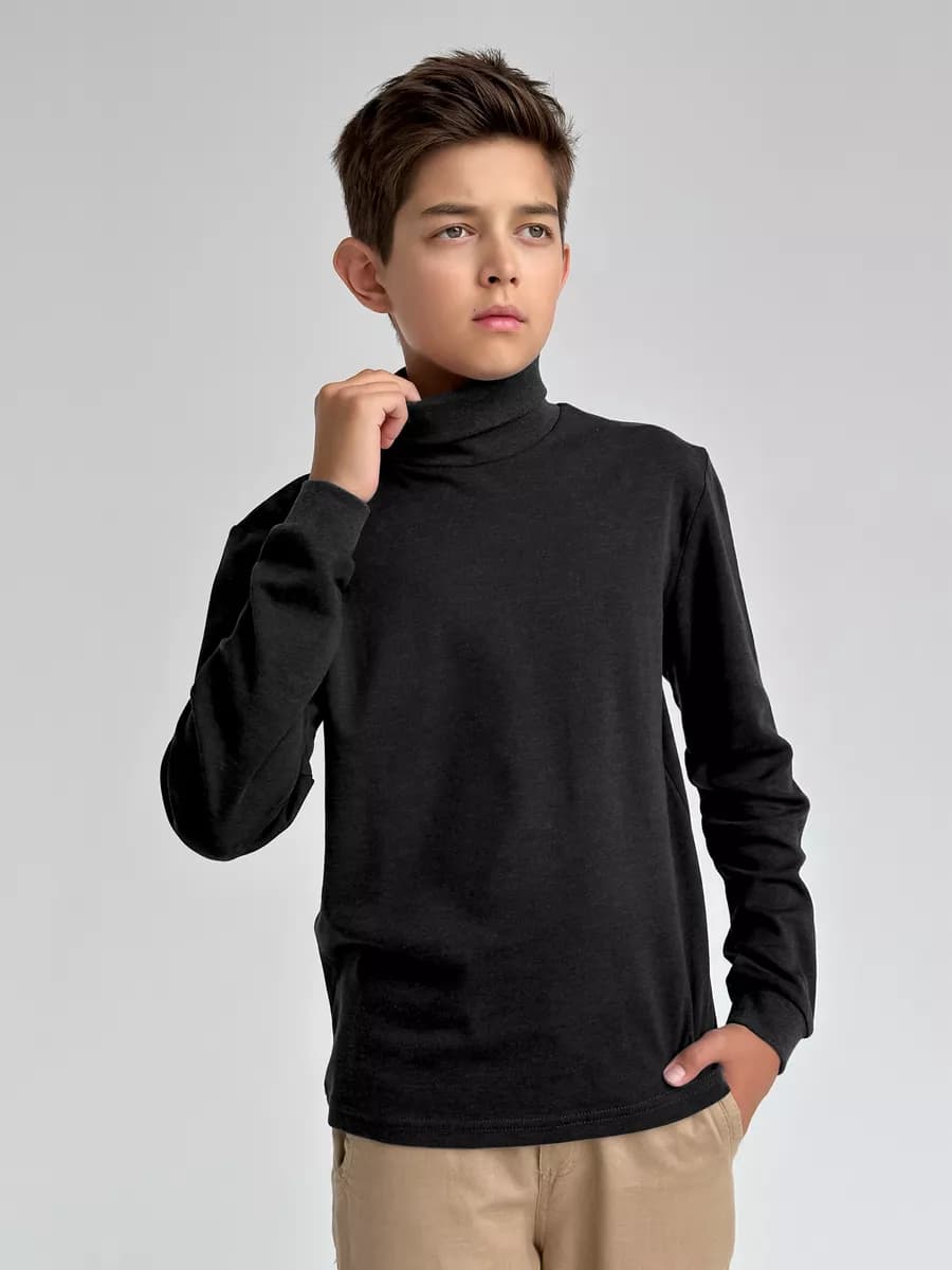 Водолазка базовая школьная хлопок