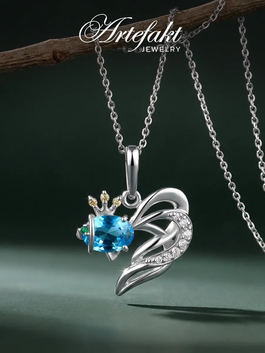 Подвеска серебро 925 рыбка на шею серебряная