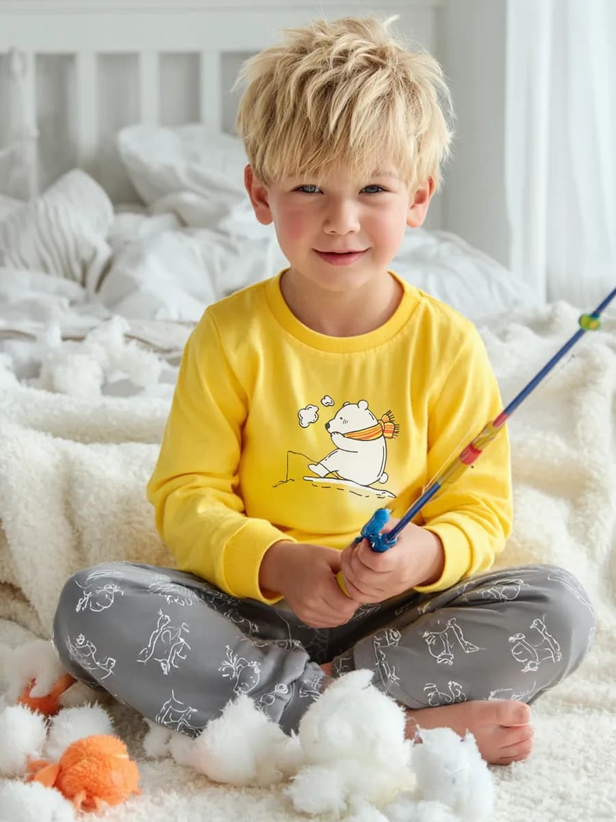 Пижама для мальчика с мишкой