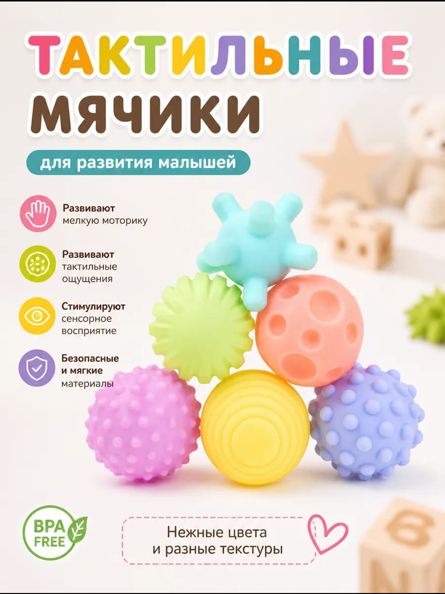 Тактильные массажные мячики