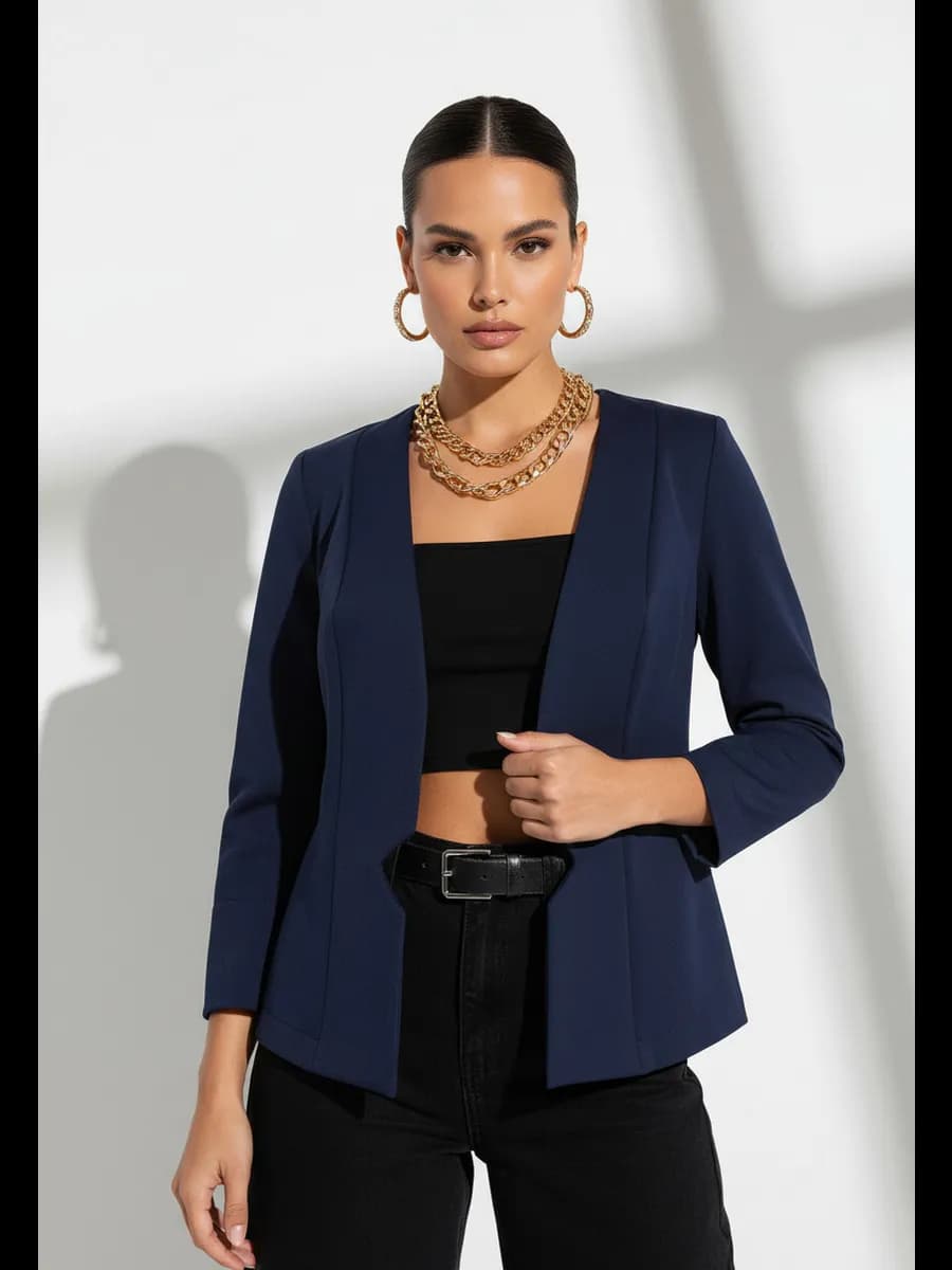 Стильный модный женский жакет - фото 1