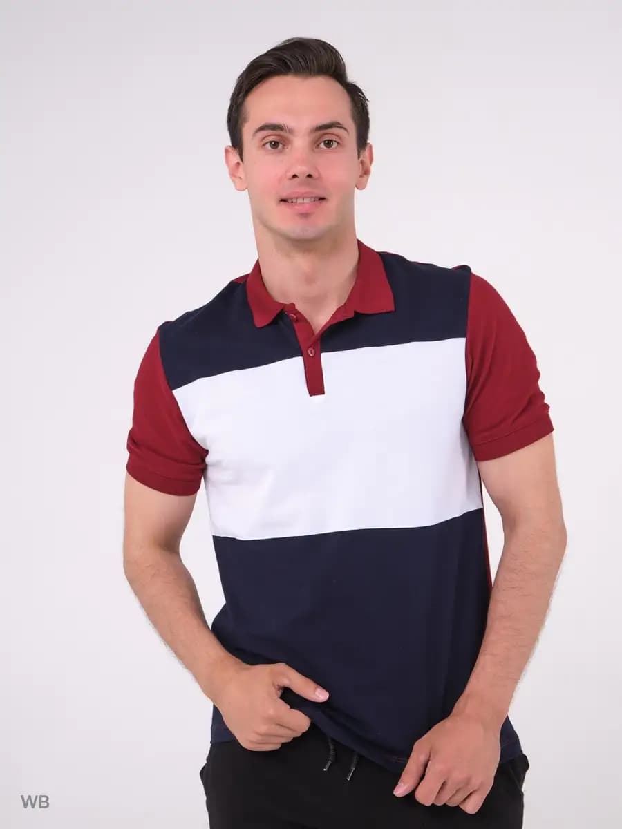 Футболка поло с коротким рукавом - фото 1