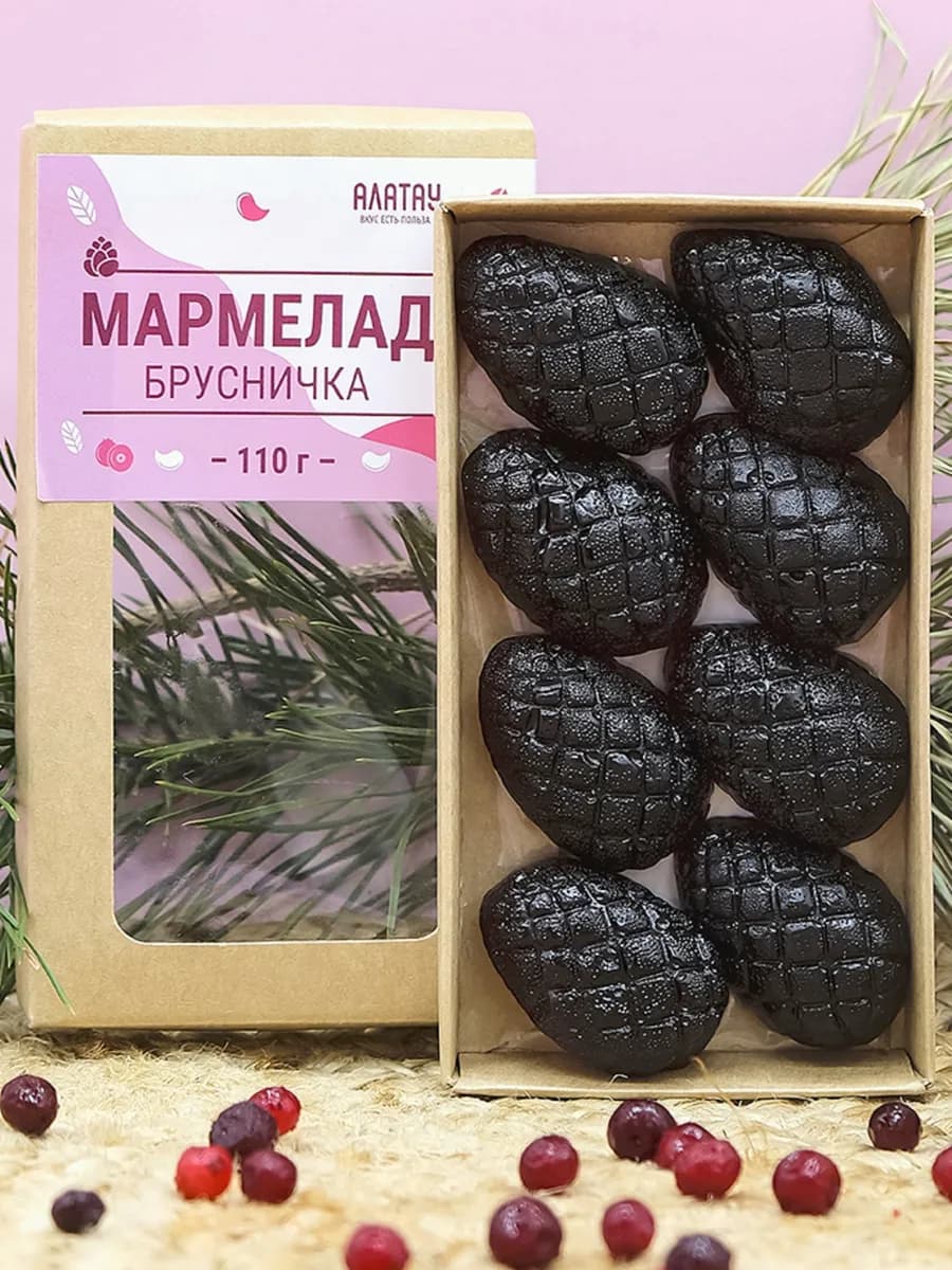 Мармелад натуральный Брусничный 110 гр