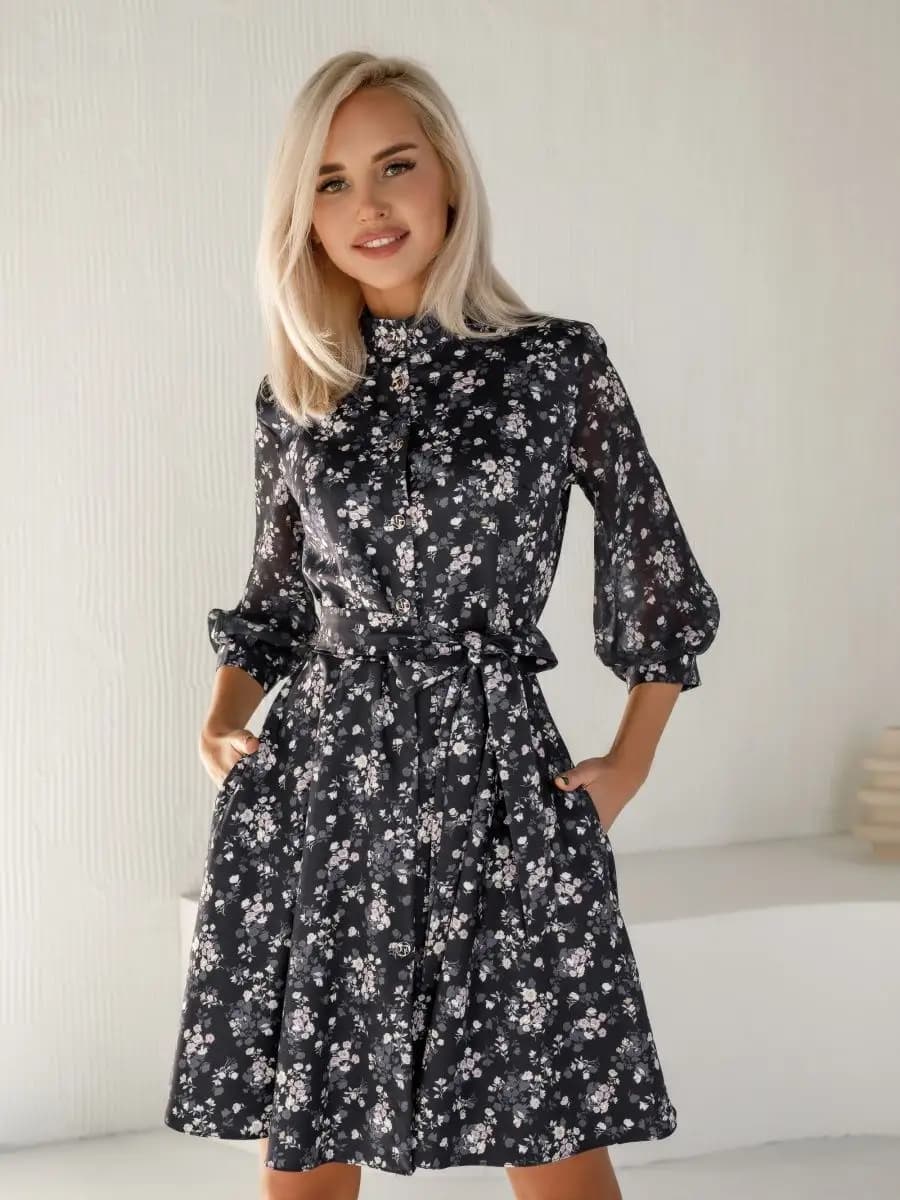 платье праздничное вечернее офисное - фото 1