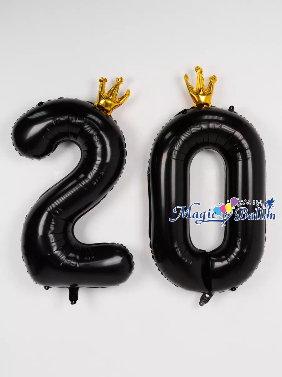 Набор воздушных шаров на 20 лет