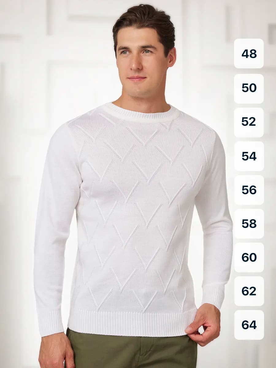 Джемпер вязаный больших размеров