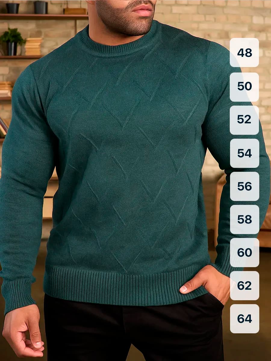 Джемпер вязаный больших размеров