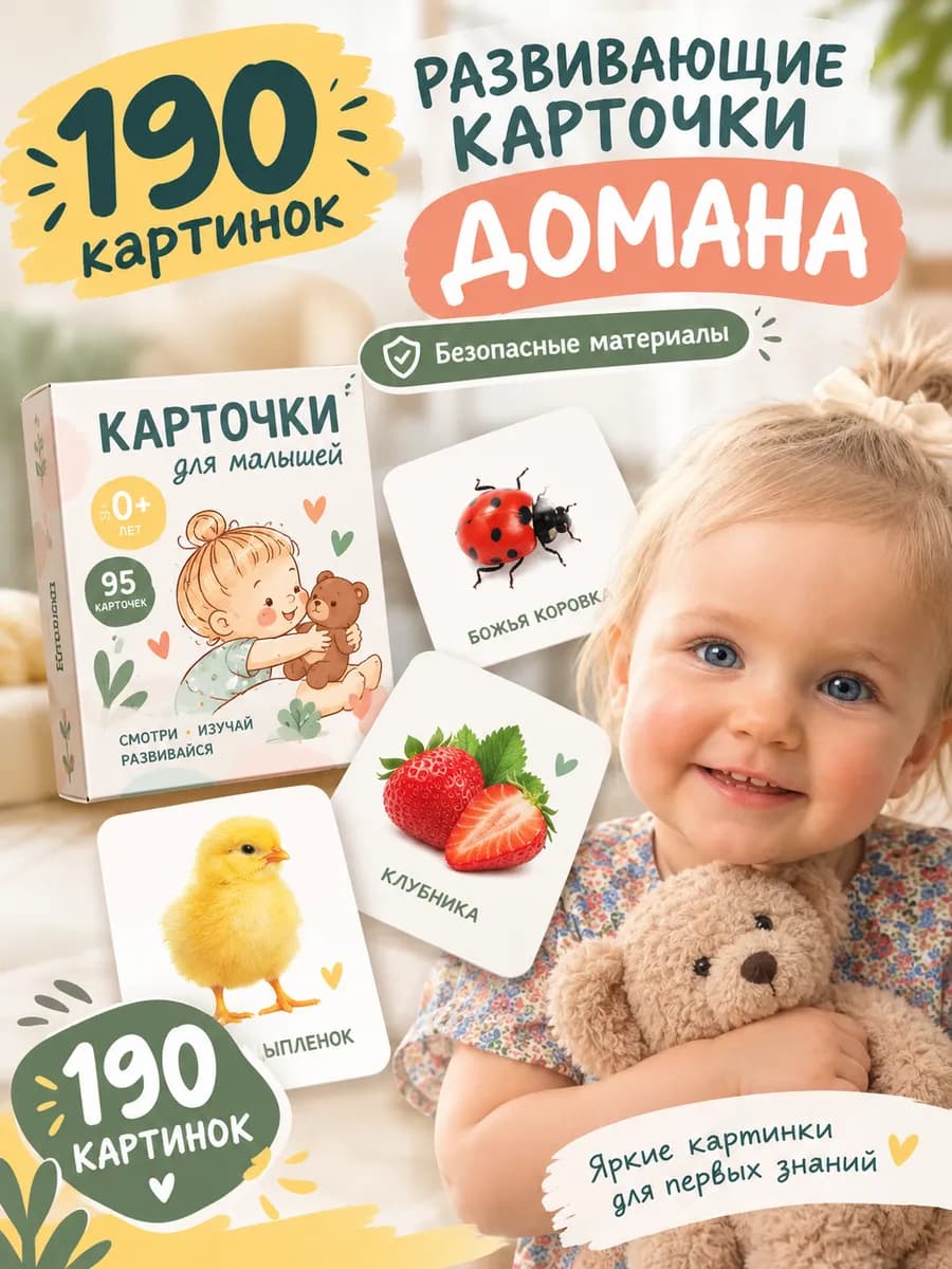 Карточки развивающие Домана для детей