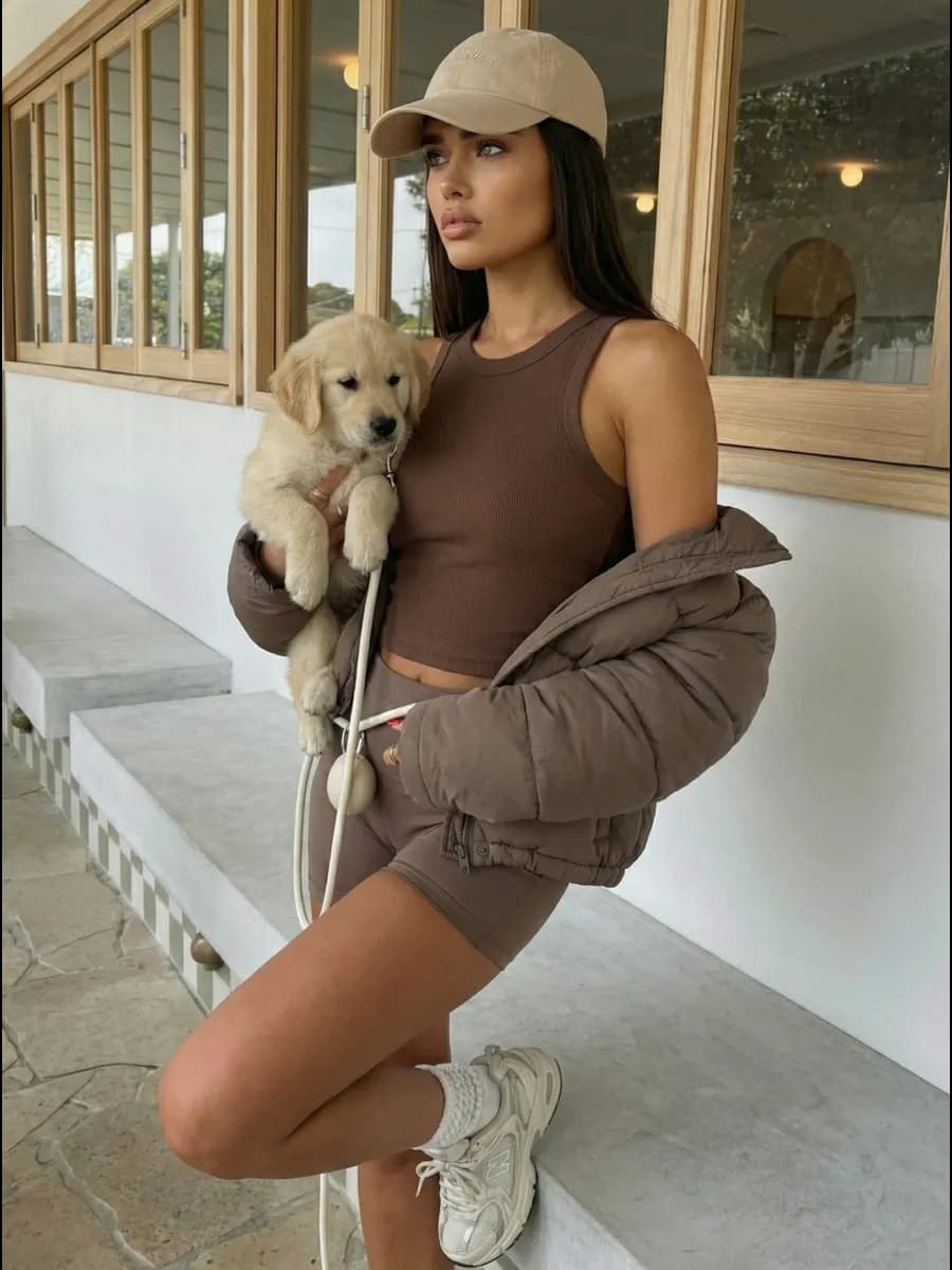 Кроп топ под пиджак в рубчик укороченный