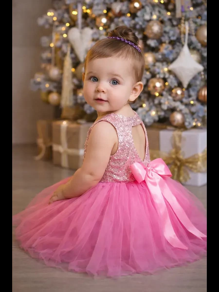 Платье нарядное праздничное принцесса розовое пышное