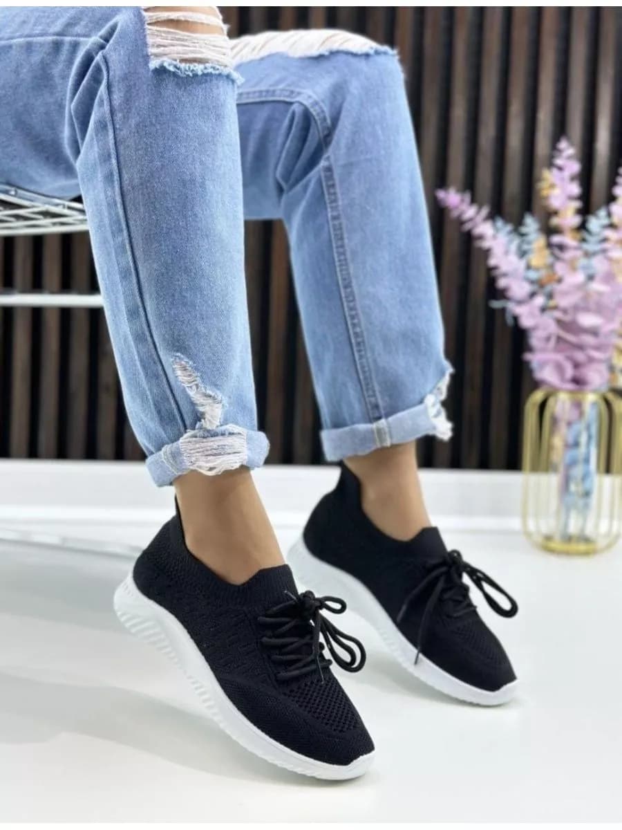 Кроссовки женские Слипоны Тряпочные кроссовки для спорта