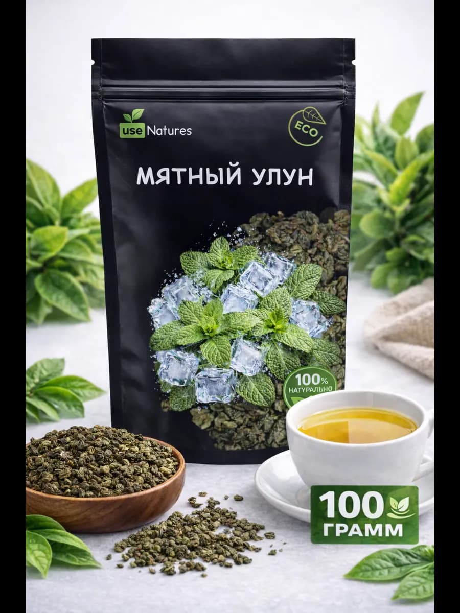 Чай улун Мятный зеленый листовой оолонг