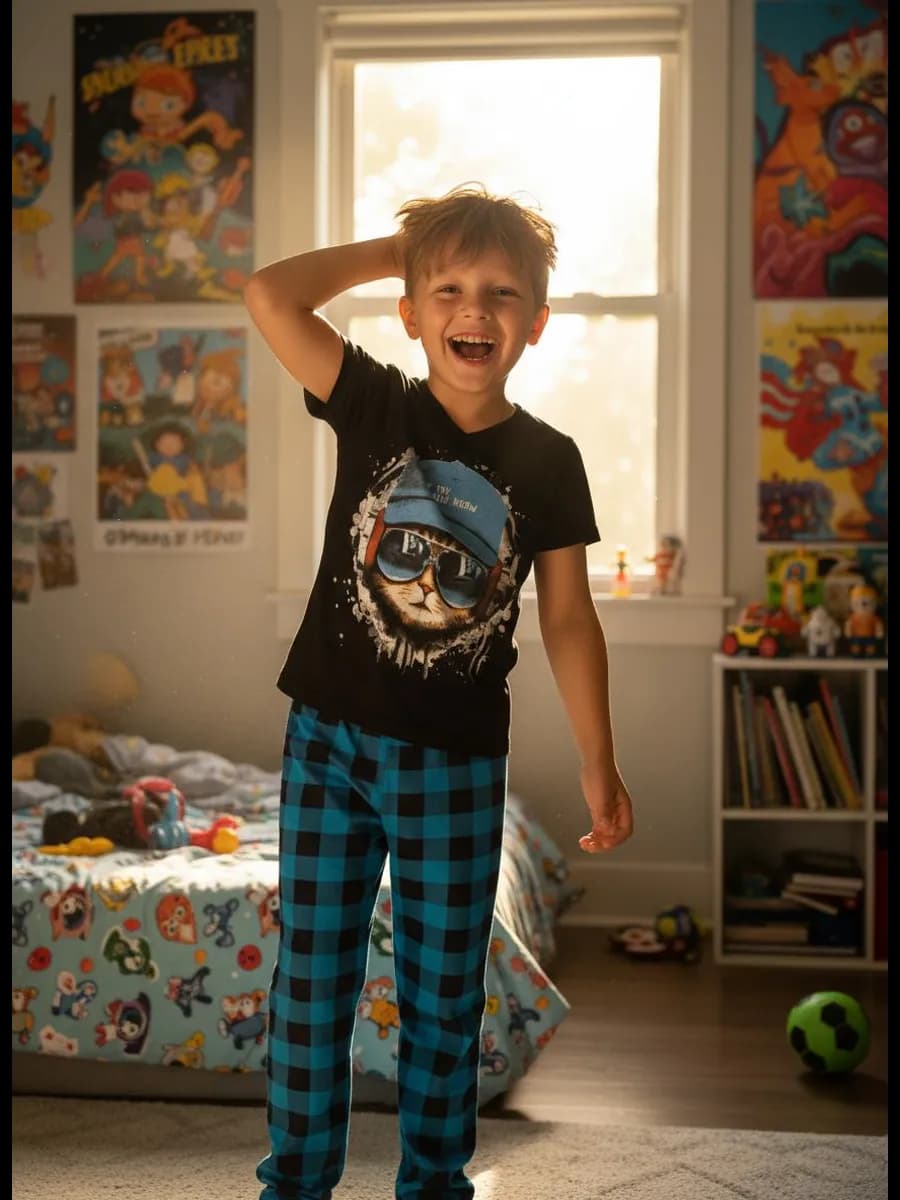 Пижама со штанами домашний костюм - фото 1