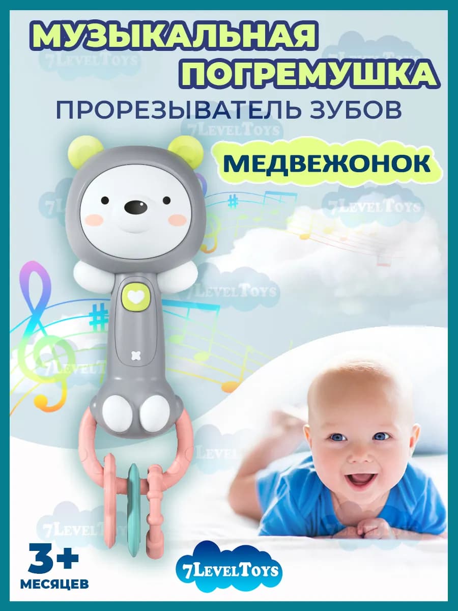 Погремушка прорезыватель для новорожденного - фото 1