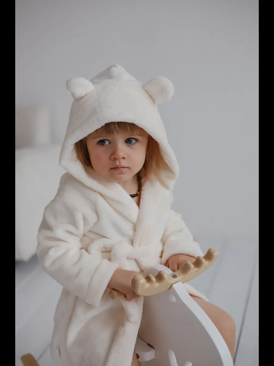Детский халат с капюшоном