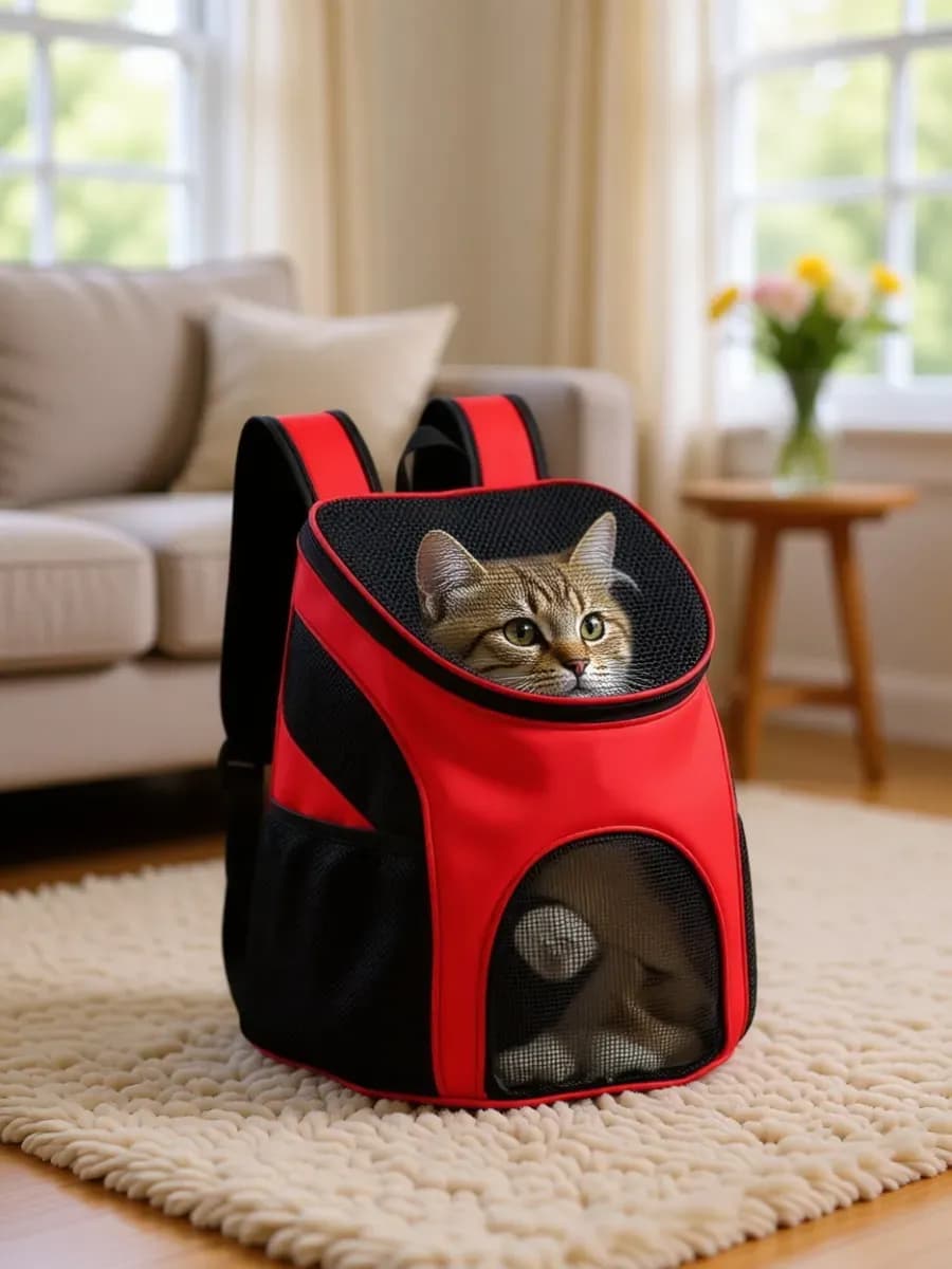 Рюкзак-переноска для кошек и собак - фото 1