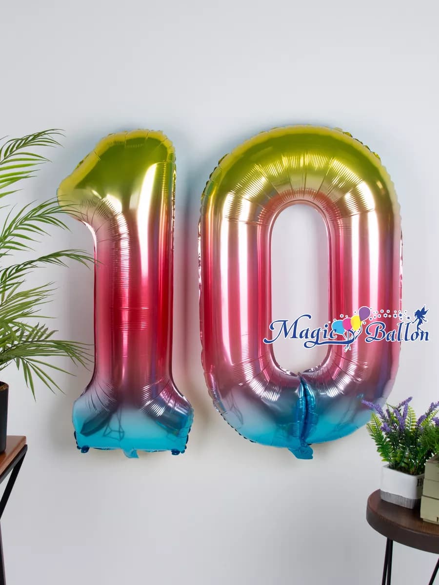 Воздушные шары на 10 лет