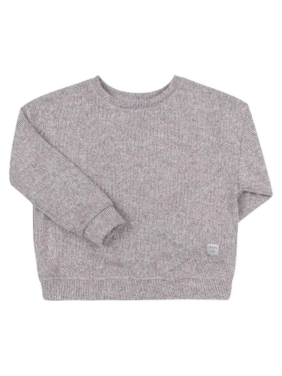 Джемпер школьный оверсайз вязанный