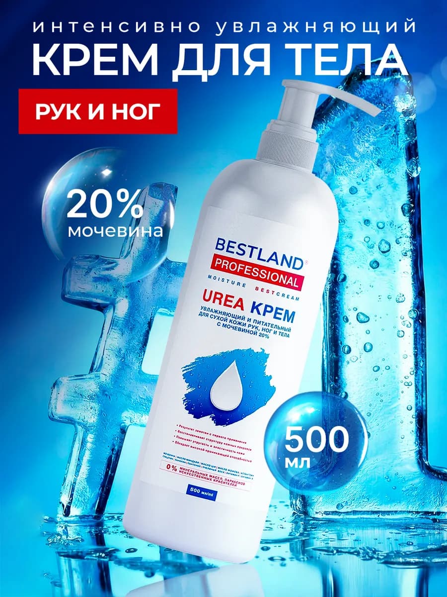 Увлажняющий крем для ног, рук и тела с мочевиной