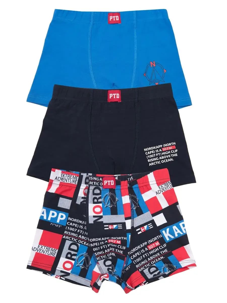 Трусы-боксеры 3 шт. в комплекте - фото 1