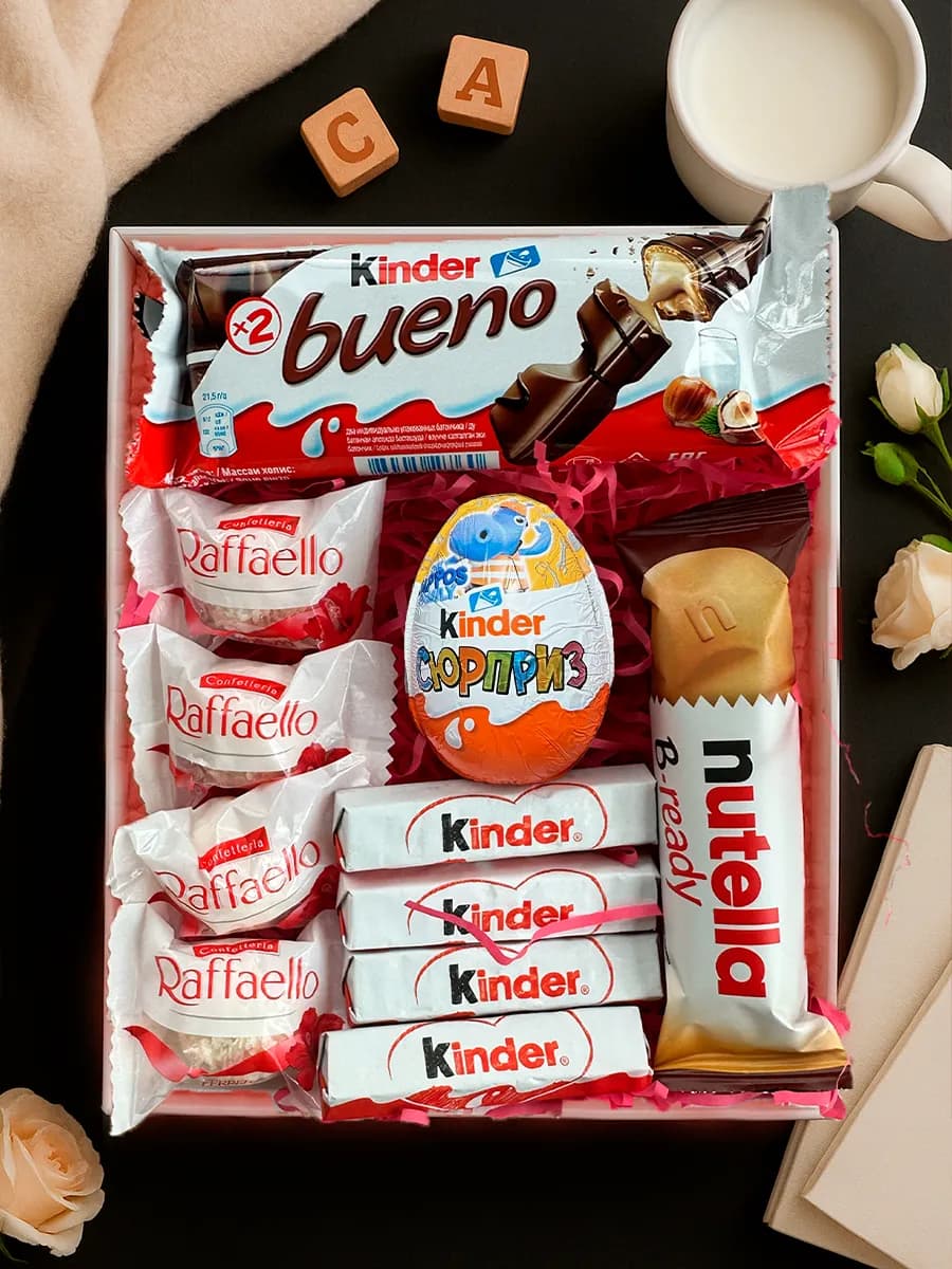 Подарочный набор сладкий бокс Киндер 11 сладостей