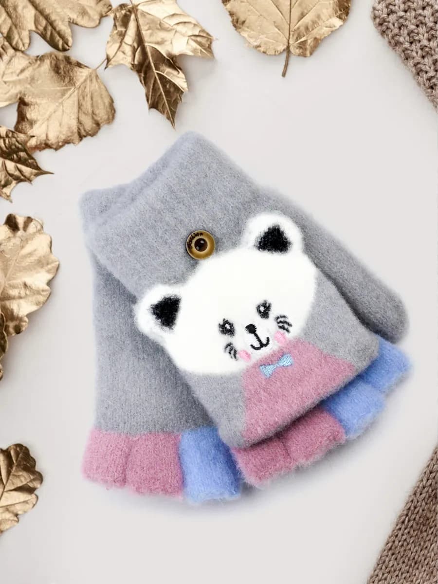 Митенки-перчатки-варежки-без пальцев