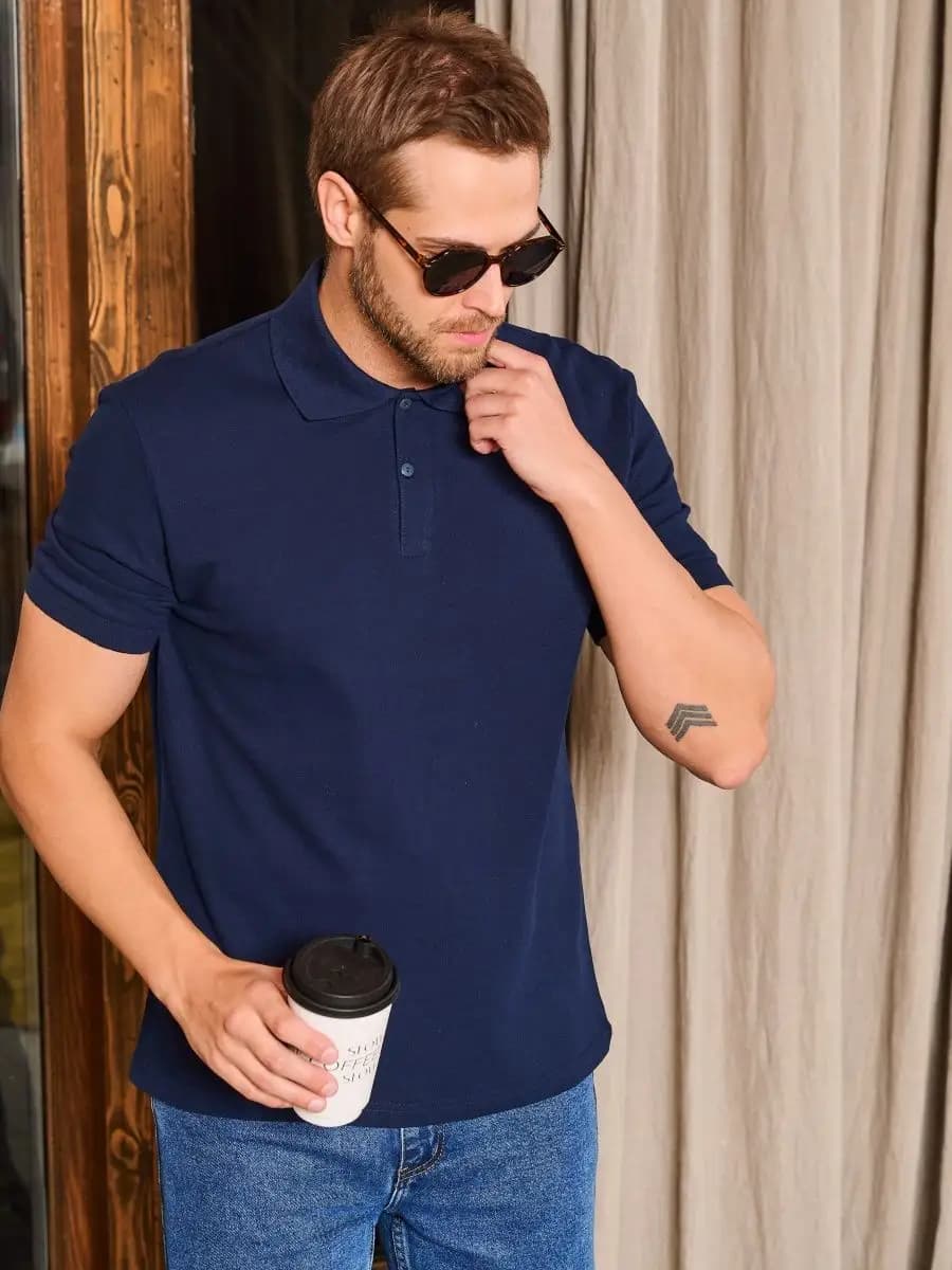 Футболка поло с коротким рукавом