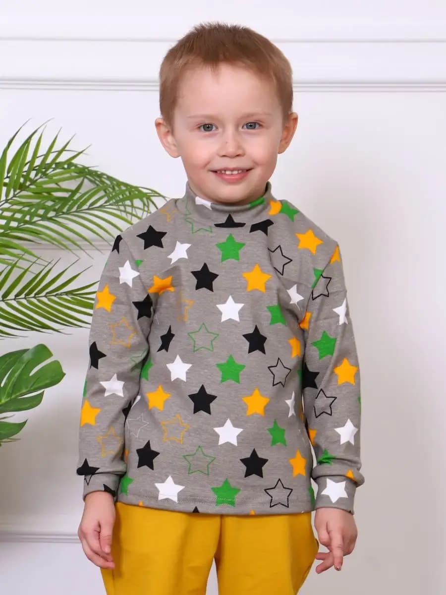 Джемпер детский с рисунком водолазка