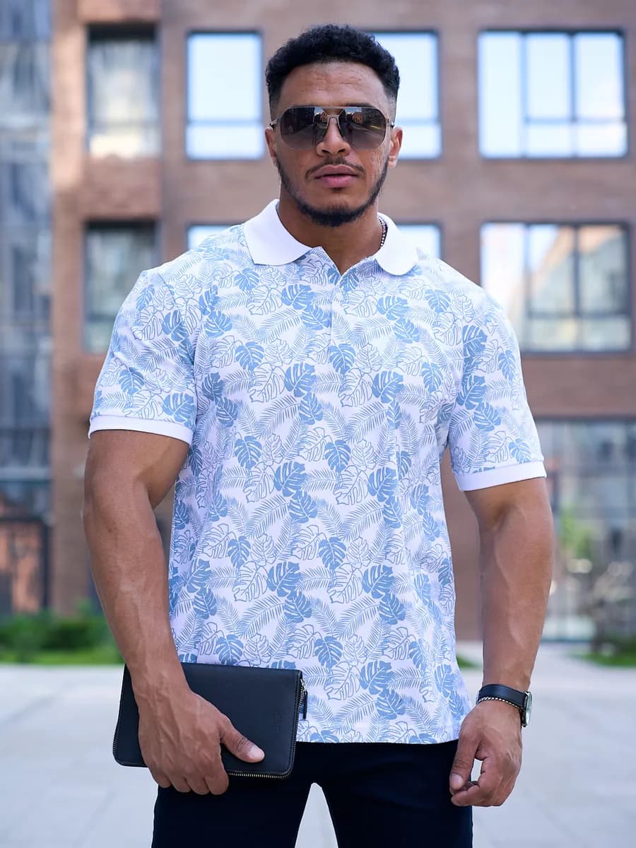 Футболка-поло стильная - фото 1