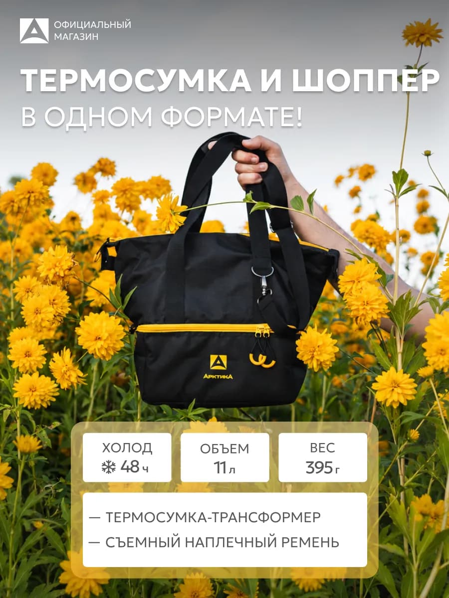 Термосумка холодильник двухсекционная 11,5 л. термо шоппер
