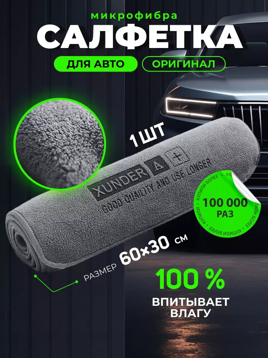 Микрофибра для сушки автомобиля - фото 1