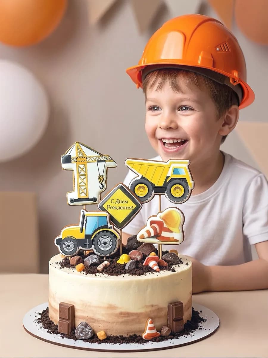 Имбирные Пряники на торт машинки