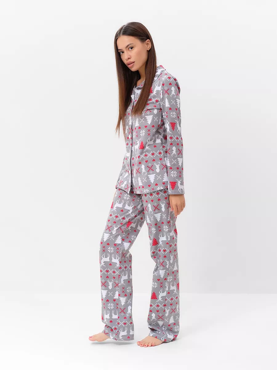 Пижама рубашка и брюки для семейной фотосессии