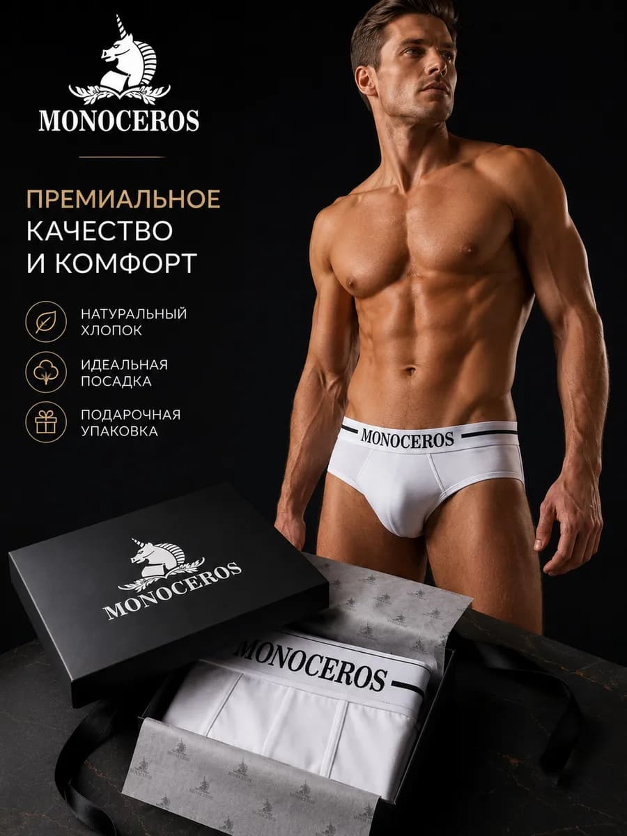 Трусы брифы - слипы в подарочной коробке