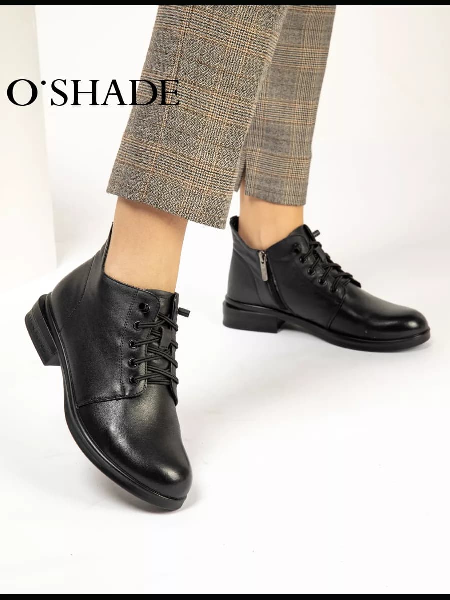 Ботинки женские демисезонные натуральная кожа - фото 1