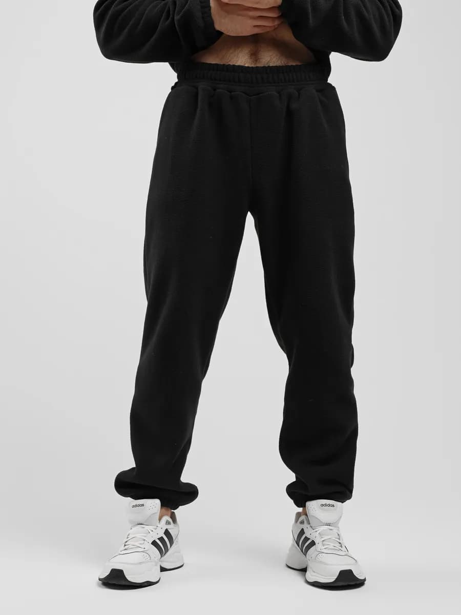 Брюки спортивные мужские утепленные флисовые