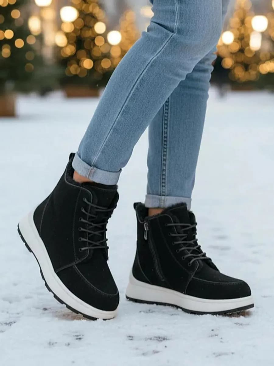 Ботинки женские зимние кроссовки на меху