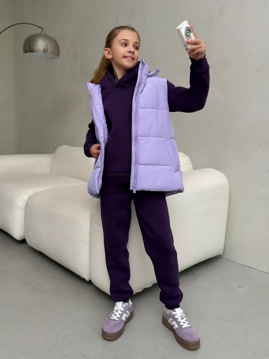 Спортивный костюм теплый с начесом зимний - фото 1