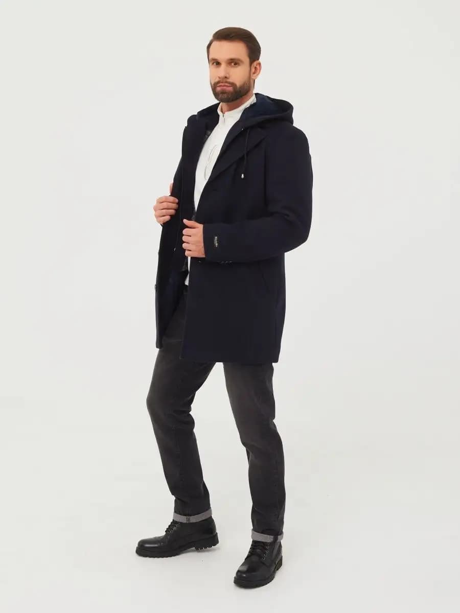 Пальто с капюшоном и подстежкой